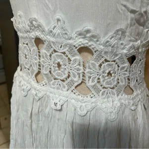 NWOT Lulus This is Love White Lace Maxi Dress size Large thumbnail 5
