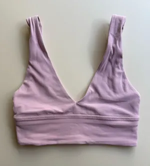 Lululemon Align V Neck Bra in Pink Peony thumbnail 1