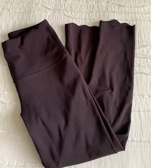 90 Degrees by Reflex Purple Laser Hem Crop Leggings thumbnail 5