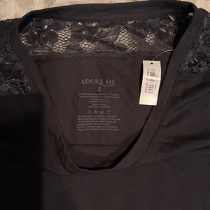 Adore Me Black‎ Lace Shoulder V-Neck Nightgown Sleep Dress MON-SL-099-33-PJ S thumbnail 3