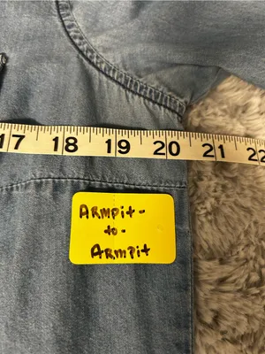 Men's Light Blue Denim Button thumbnail 5