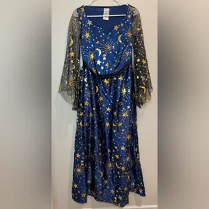 Target Adult Navy Moonlight Witch Halloween Costume WITHOUT‎ Hat Size S thumbnail 2