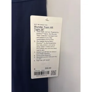 Lululemon Wunder Train High Rise Tight 28" Size 4 True Navy NWT Authentic thumbnail 6
