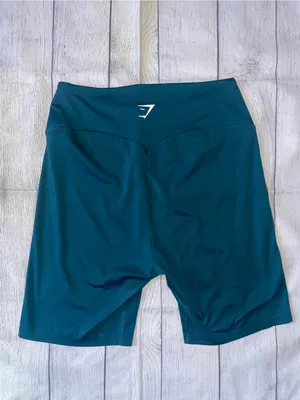 Gymshark Teal High-Rise Bike Shorts thumbnail 5