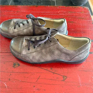 Finn Comfort Women's Leather Lace-Up Sneakers in Dark Brown $69-$424 Germany thumbnail 2