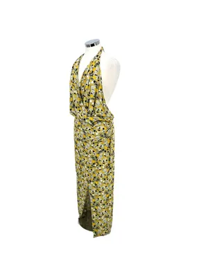 Free People Daria Floral Halter Holiday Maxi Dress Size Large NWOT Resortwear thumbnail 5