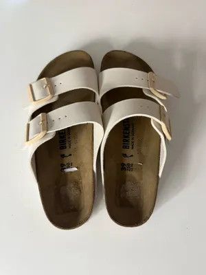 Birkenstock Arizona Birko-Flor in Eggshell 8 thumbnail 6