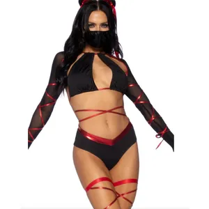 NEW Leg Avenue Lethal Ninja Sexy Ninja Halloween Costume Size Large thumbnail 4