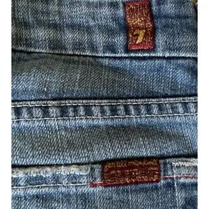 7 For All Mankind‎ A Pocket Jeans Womens Size 26 Light Wash Rhinestone Flare Y2K thumbnail 7