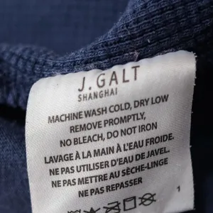 J Galt Waffle Knit‎ Shorts Womens Small Navy Blue San Francisco California thumbnail 9