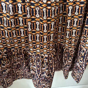 Anthropologie Maeve Somerset Maxi Dress Printed Short Sleeve Brown XS thumbnail 6
