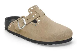 Haute Hippie women’s Flavia studded buckle clogs size 8.5 tan thumbnail 1