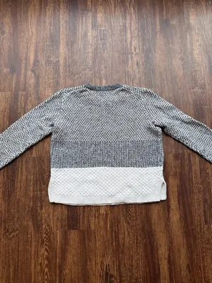 Madewell Women’s Checkpoint Color Block Crewneck Mixed Knit Sweater - Size S thumbnail 3