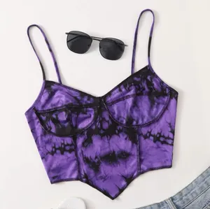 Purple Tie Dye Crop Top thumbnail 1