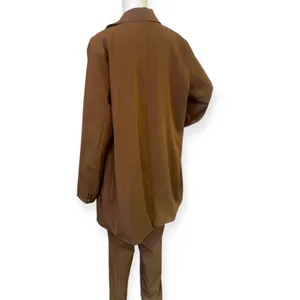 Pretty Little Thing Elegant Brown Oversized suit jacket Pantsuit thumbnail 6