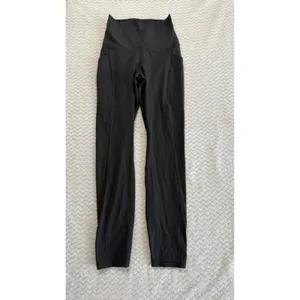 Lululemon Fast and Free High-Rise Tight 25 Nulux Black Leggings LW5DCES Size 4 thumbnail 3
