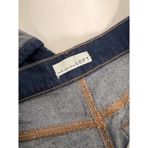 LOFT THE WIDE LEG Dark Blue High Rise Cuffed Jeans Women's Size 8 thumbnail 6