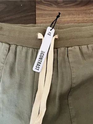 Self Contrast Olive Green Jogger Cargo Pants XS‎ NWT thumbnail 3