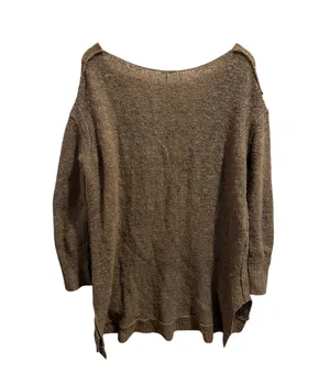 Free People Oversized Slouchy Knit Sweater Women’s M Taupe Brown Alpaca Soft thumbnail 4