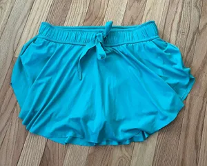Free People Aqua Blue Tennis Skort Small Athleisure Beach Cover Up Sporty Summer thumbnail 1