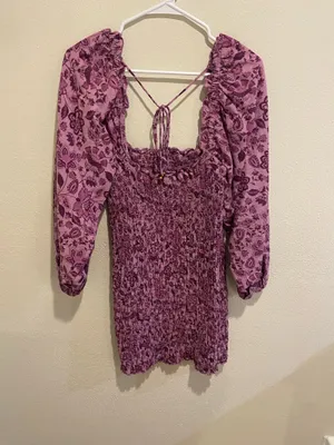 Free People Long Sleeve Mini Dress thumbnail 2