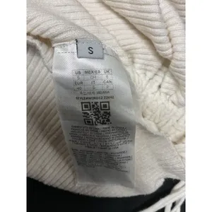 Guess Womens Skirt Ribbed Knit Ruched Side Cream Small thumbnail 6