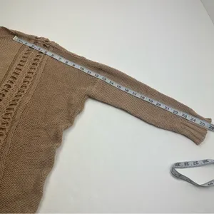 Miou Muse Tan Sweater Cotton Blend Womens Size Large Oversized Loose Fall‎ NEW thumbnail 7