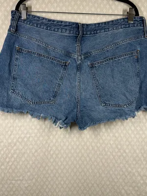 Madewell Dark Wash Relaxed Denim‎ High Rise Shorts thumbnail 4