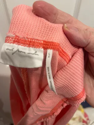 Urban Outfitters Out From Under L Pink Flowy Lounge Pants Large Coral Cute thumbnail 6