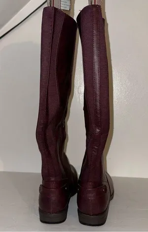 Journee Collection faux leather zip up Burgundy Boots size 7 Women’s W/O box 🆕 thumbnail 10