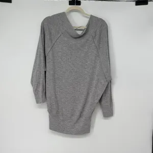 We The Free People Gray Slouchy Dolman‎ Sleeve Tunic Top Small Oversized thumbnail 2