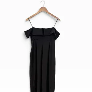 Lulus Enchanting Romantic Black Off-the-Shoulder Maxi Dress size Large NWT thumbnail 5