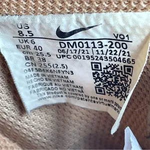 Nike Court Vision Alta Platform Sneakers Women’s Sz 8.5 Light Cognac Tan Leather thumbnail 12