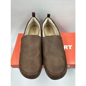 JSport Women's Casual Loafer Slip On Shoes Flats Faux Fur Lined Brown Size 7.5 thumbnail 3