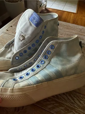 ☁️ Adidas Nizza 2” High Platform Cloud Blue Sneakers ☁️ ~ Women’s 8.5 thumbnail 6