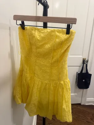 Yellow Mini Dress thumbnail 1