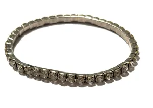 Rhinestone stretch bracelet Silver thumbnail 1