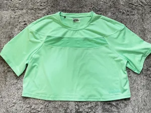 Gymshark Move Cropped Tee Women's Medium Green thumbnail 1