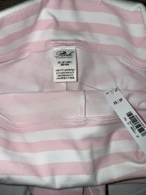 Pink X Frankie’s Bikinis Set Peony Stripe Size Small Top XS Shorts thumbnail 2
