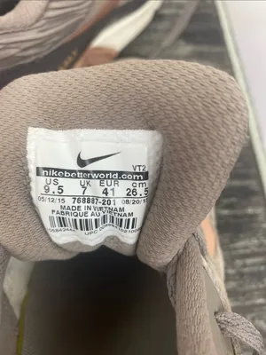 Nike Gray & Rose Pink Air Max 90 Athletic Shoes 768887-201 Size 9.5 thumbnail 7