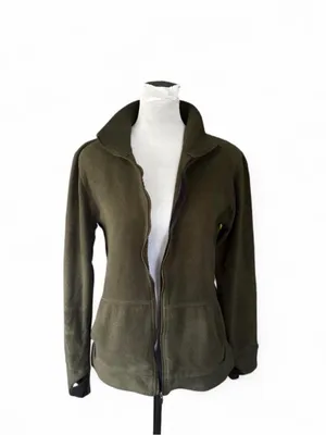 Cuddl Dubs olive green fleece jacket thumbnail 7