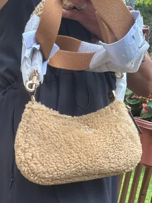 Authentic Coach 1941 Tan Sherpa Shoulder /crossbody Bag with 2 straps thumbnail 7