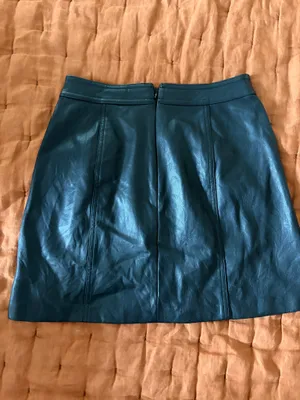 Bar III Black faux leather miniskirt thumbnail 3