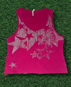 Max Rave Y2K Bedazzled Tank Top thumbnail 1