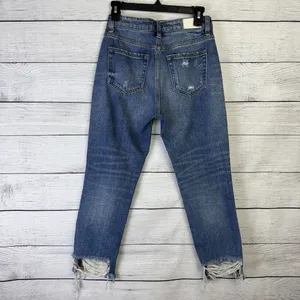 Hidden By‎ Buckle Womens Blue Jeans Size 25 Distressed Medium Wash Skinny Jeans thumbnail 4