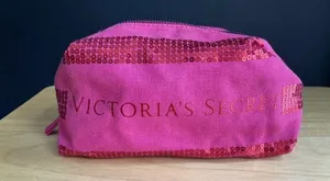 Victoria's Secret Sequin Makeup Cosmetic Bag thumbnail 1