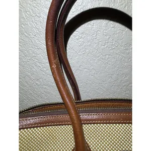 Dooney &‎ Bourke Brown Tweed Purse With Leather Accents thumbnail 2