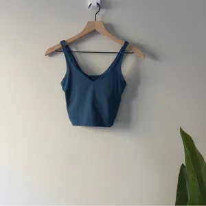 Lululemon Align Tank in Blue Borealis sleeveless Top stretch Cropped Athletic 2 thumbnail 3