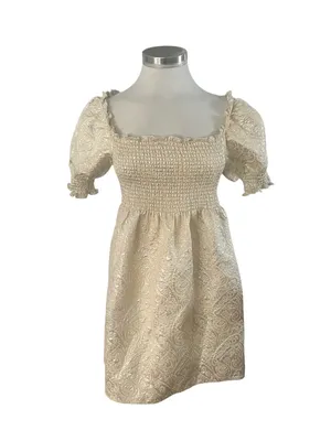 The Hill House Home Athena Nap Dress Metallic Size Small thumbnail 4