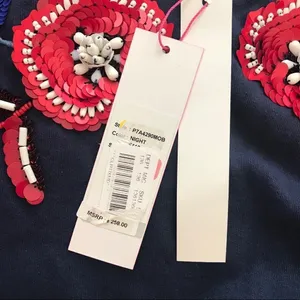 PARKER Beaded Sequin Sweatshirt Floral Embroidered Long Sleeve Blue‎ Red XS New thumbnail 7